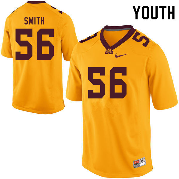 Youth #56 Cody Smith Minnesota Golden Gophers College Football Jerseys Sale-Yellow